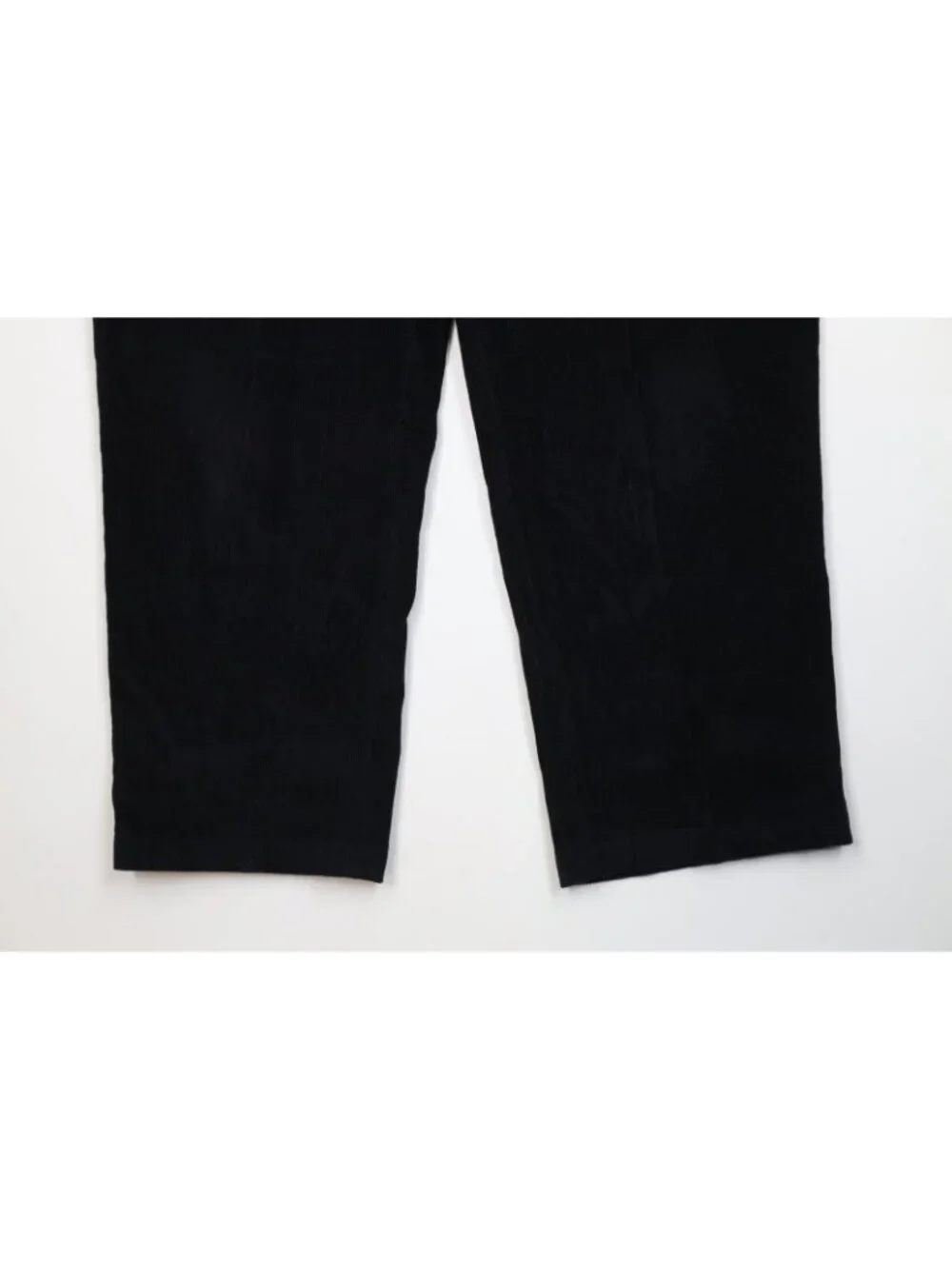 Vintage 90s Streetwear Mens 40x29 Distressed Wide Leg Corduroy Chino Pants Black
